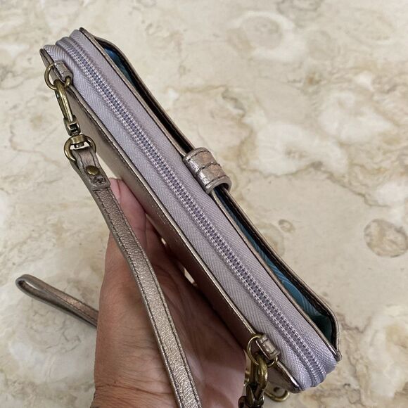 NWOT The Sak Redwood 3-In-1 Leather Phone Wallet Crossbody Clutch Purse - Picture 6 of 13